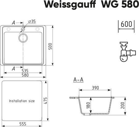  Weissgauff WG 58005 Gray 