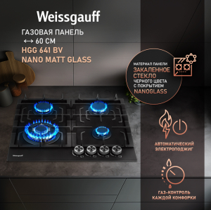   Weissgauff HGG 641 BV Nano Matt Glass