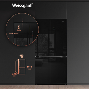     Weissgauff WCD 510 Built-in Inverter NoFrost Black Glass