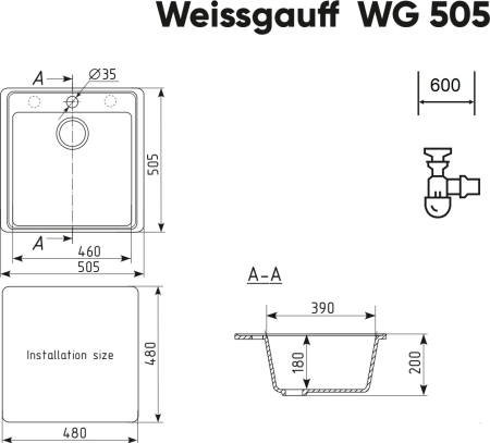  Weissgauff WG 50508 Anthracite 