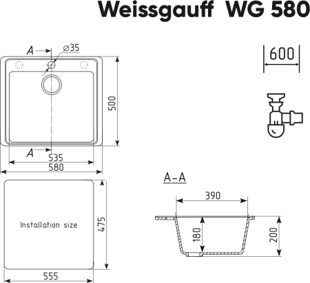  Weissgauff WG 58007 Deep Black 