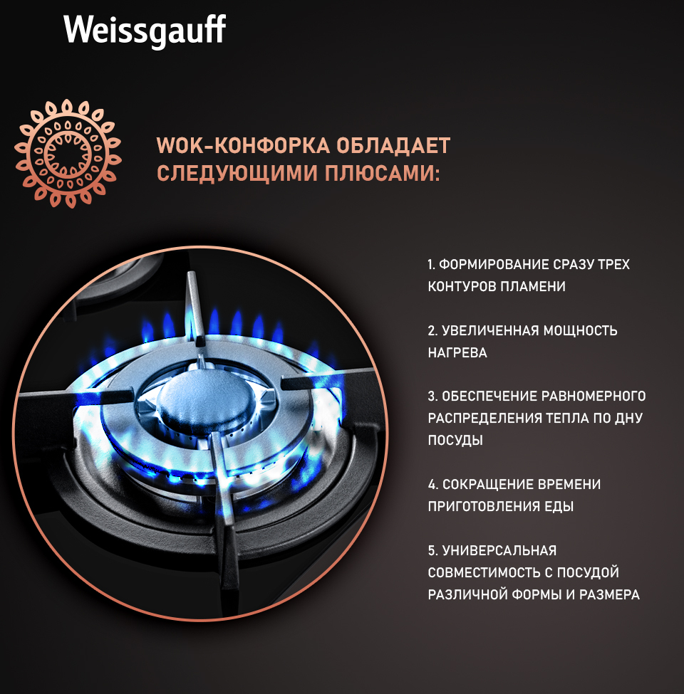 Варочная панель Weissgauff HGG 451 BGH