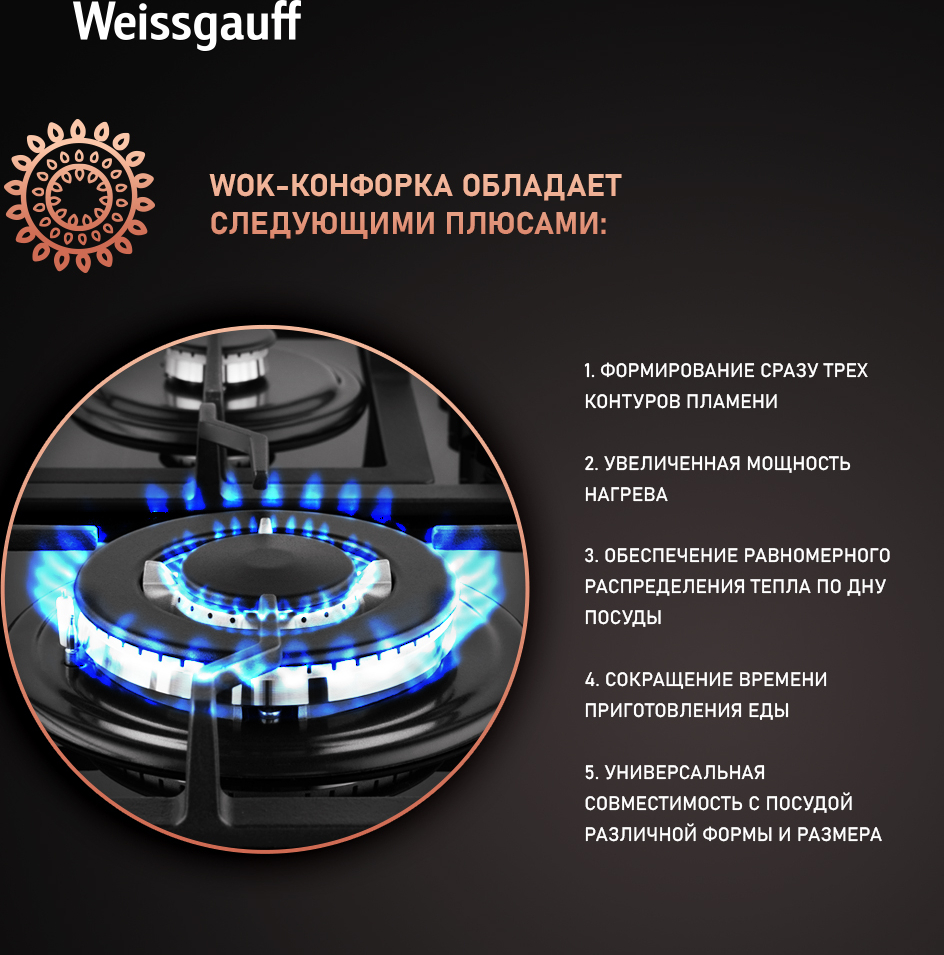 Варочная панель Weissgauff HGG 641 BGV