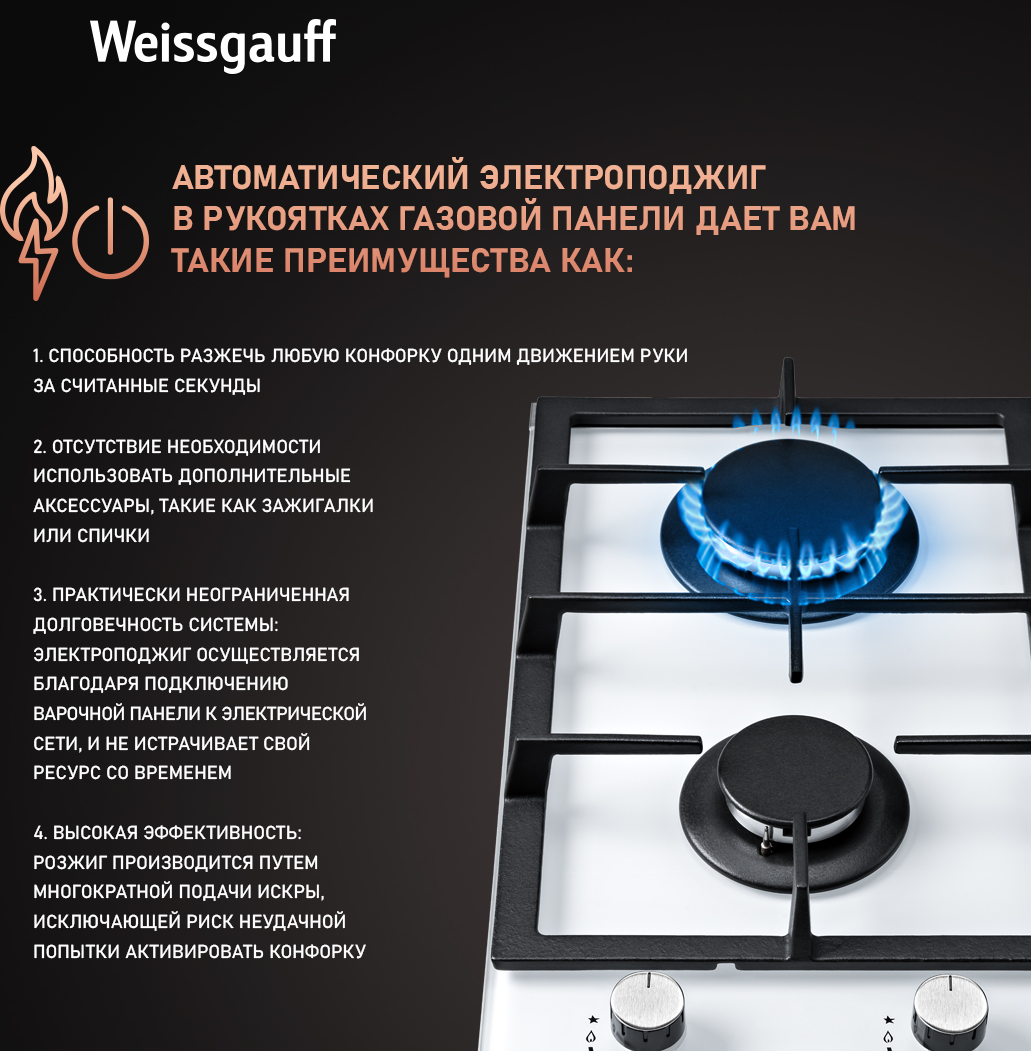 Варочная панель Weissgauff HGG 320 WGH