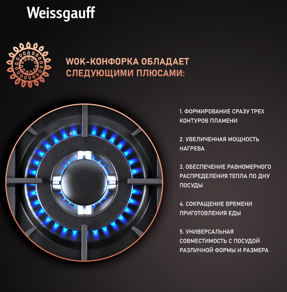 Варочная панель Weissgauff HGG 451 BEB